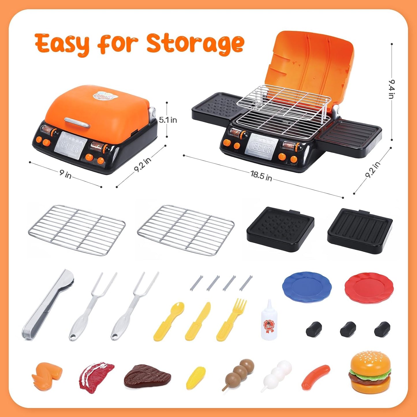Montessori Play BBQ Set