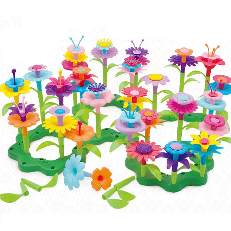 Montessori Flower Garden Building Set (DIY Botanical Toy