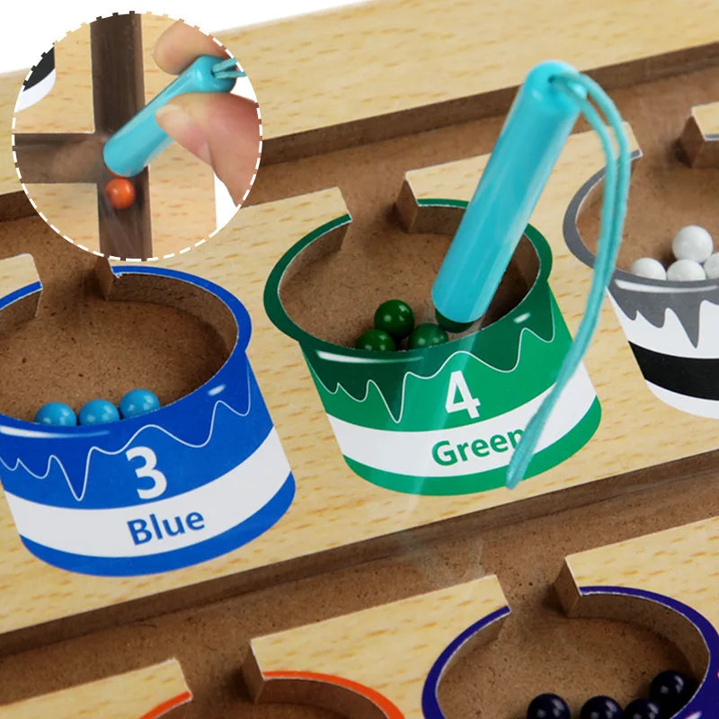 Montessori Color and Number Magnetic Board