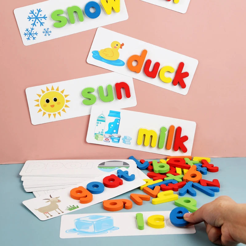 Wooden Spelling Game Montessori