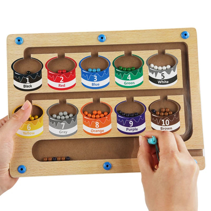 Montessori Color and Number Magnetic Board