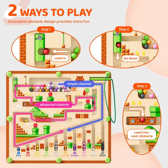 Montessori Magnetic Bead Maze