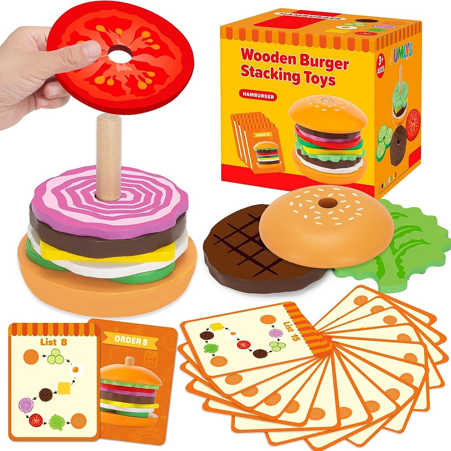 Burger Stacking Toy Montessori