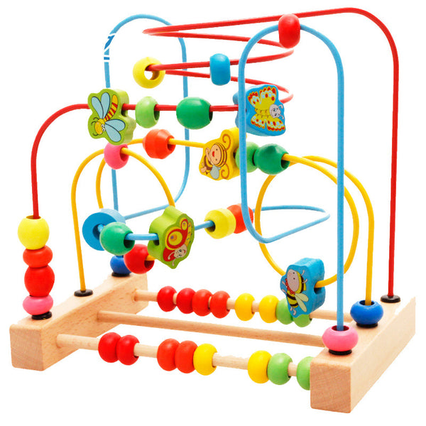 Montessori Bead Maze (Wooden Activity Play Center)
