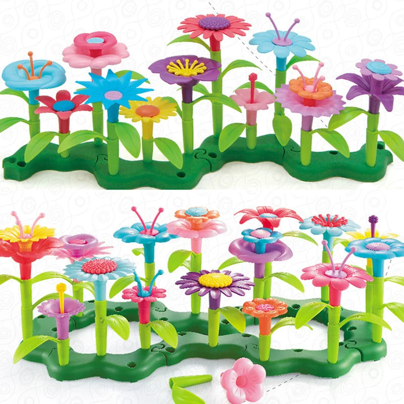 Montessori Flower Garden Building Set (DIY Botanical Toy