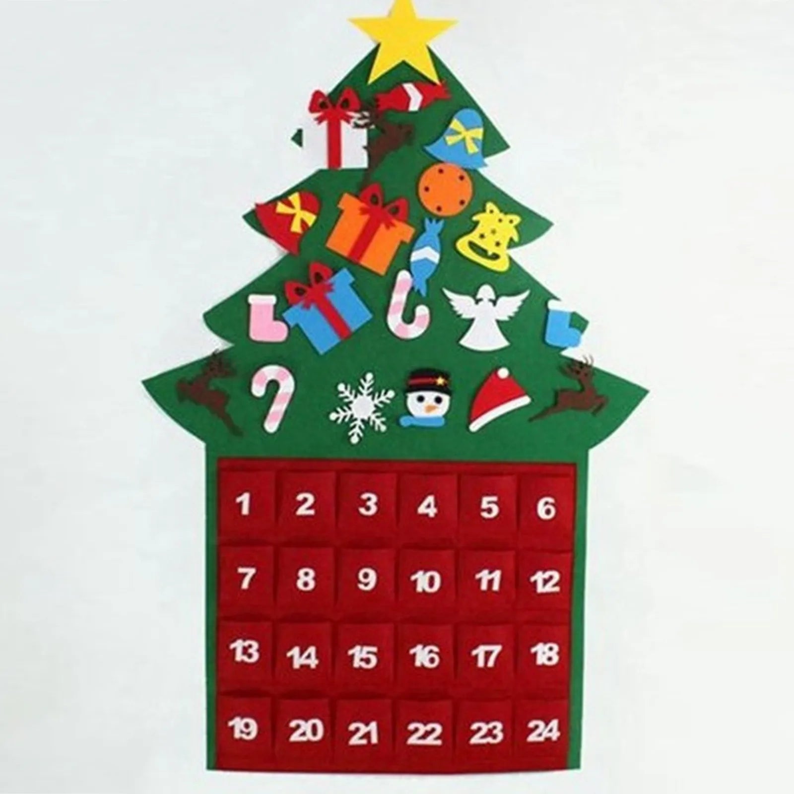 Montessori Advent Calendar (Felt Hanging Christmas Tree Montessori Advent Calendar (Felt Hanging Christmas Tree