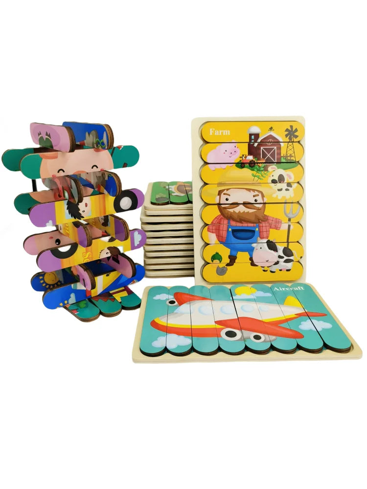 Montessori Double Sided Puzzle