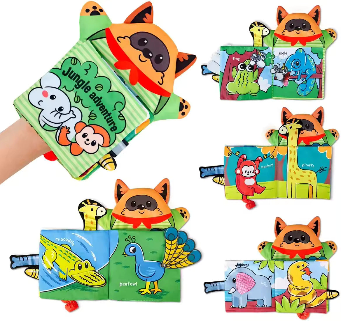 Montessori Jungle Book (Baby Cloth Toy) - MontessoriToys.com